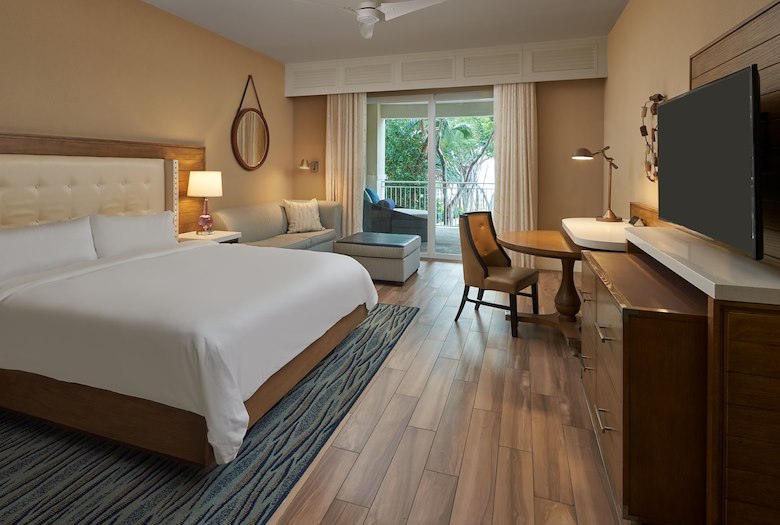 King Room Partial Bay View Balcony at laya Largo Resort & Spa, Autograph Collection, Key Largo, Florida